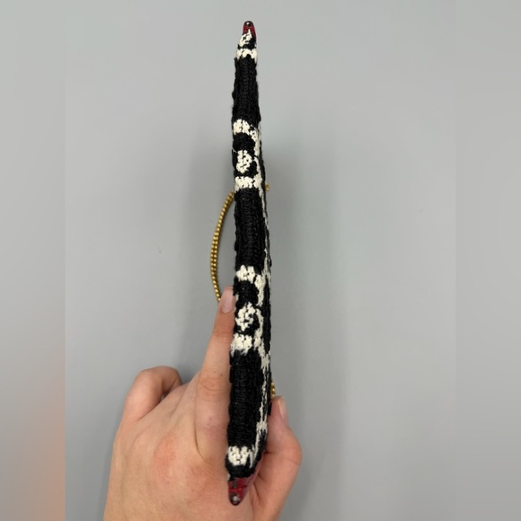 Gucci Raja Tweed Pochette with Gold Chain - Picture 5 of 12